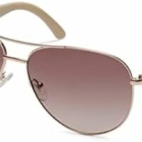 GUESS Factory Gafas de sol metálicas Pilot para mujer, Oro rosa brillante/Marrón degradado  Ropa, Zapatos y Joyería - Image 3