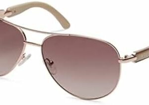 GUESS Factory Gafas de sol metálicas Pilot para mujer, Oro rosa brillante/Marrón degradado  Ropa, Zapatos y Joyería