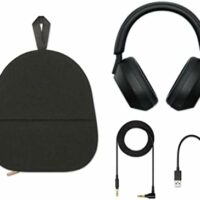Sony WH-1000XM5 Los mejores auriculares inalámbricos con cancelación de ruido, hechos de cuero sintético de ajuste suave, procesador integrado V1, con 4 micrófonos de formación de haz, batería de  Electrónica - Image 9