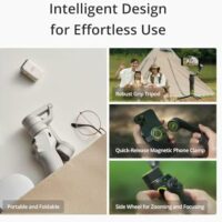 DJI Osmo Mobile 6 - Estabilizador de teléfono inteligente de 3 ejes, barra de extensión, seguimiento de objetos, portátil y plegable, para Android/iPhone, ideal para vlogging y videos, gris pizarra  Celulares y Accesorios - Image 12