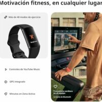 Fitbit Charge 6 - Rastreador de actividad física con aplicaciones de Google, frecuencia cardíaca en equipos de ejercicio, membresía premium de 6 meses incluida, GPS, herramientas de salud y más,  Electrónica - Image 4
