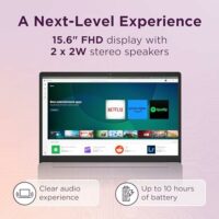 Lenovo IdeaPad 3i Chromebook, pantalla FHD de 15.6", Intel Celeron N4500, 8 GB de RAM, 64 GB eMMC, 1920 x 1080 px, cámara de 720p, Chrome OS, azul abismo  Electrónica - Image 4