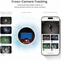 AOSU Cámaras de seguridad inalámbricas para exteriores, kit de 2 cámaras, sin suscripción, alimentado por energía solar, sistema de cámaras de seguridad para el hogar con giro e inclinación de 360°,  Electrónica - Image 3