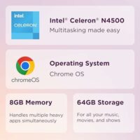 Lenovo IdeaPad 3i Chromebook, pantalla FHD de 15.6", Intel Celeron N4500, 8 GB de RAM, 64 GB eMMC, 1920 x 1080 px, cámara de 720p, Chrome OS, azul abismo  Electrónica - Image 3