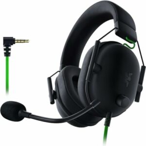 Razer BlackShark V2 X Auriculares para gamer sonido envolvente 7.1, controladores de 1.9 ″, almohadillas de espuma viscoelástica, para computador, PS4, PS5 o Switch con conector de 3.5 mm, negros : Electrónica