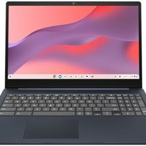 Lenovo IdeaPad 3i Chromebook, pantalla FHD de 15.6", Intel Celeron N4500, 8 GB de RAM, 64 GB eMMC, 1920 x 1080 px, cámara de 720p, Chrome OS, azul abismo  Electrónica