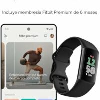 Fitbit Charge 6 - Rastreador de actividad física con aplicaciones de Google, frecuencia cardíaca en equipos de ejercicio, membresía premium de 6 meses incluida, GPS, herramientas de salud y más,  Electrónica - Image 9