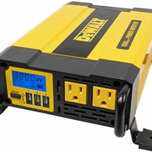 Inversor de potencia DXAEPI1000, de DeWalt, potencia continua de 1000 W y máxima de 2000 W  Automotriz