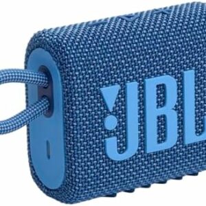 JBL Go 3 Eco - Mini altavoz Bluetooth portátil, audio grande y graves fuertes, IP67 impermeable y resistente al polvo, 5 horas de tiempo de reproducción, fabricado en parte con materiales reciclados  Electrónica