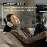 Sony WH-1000XM5 Los mejores auriculares inalámbricos con cancelación de ruido, hechos de cuero sintético de ajuste suave, procesador integrado V1, con 4 micrófonos de formación de haz, batería de  Electrónica - Image 5
