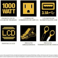Inversor de potencia DXAEPI1000, de DeWalt, potencia continua de 1000 W y máxima de 2000 W  Automotriz - Image 8