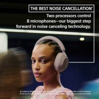 Sony WH-1000XM5 Los mejores auriculares inalámbricos con cancelación de ruido, hechos de cuero sintético de ajuste suave, procesador integrado V1, con 4 micrófonos de formación de haz, batería de  Electrónica - Image 3