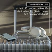 Sony WH-1000XM5 Los mejores auriculares inalámbricos con cancelación de ruido, hechos de cuero sintético de ajuste suave, procesador integrado V1, con 4 micrófonos de formación de haz, batería de  Electrónica - Image 7