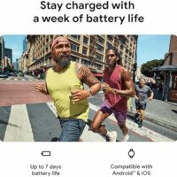 Fitbit Charge 6 - Rastreador de actividad física con aplicaciones de Google, frecuencia cardíaca en equipos de ejercicio, membresía premium de 6 meses incluida, GPS, herramientas de salud y más,  Electrónica - Image 3