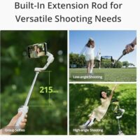 DJI Osmo Mobile 6 - Estabilizador de teléfono inteligente de 3 ejes, barra de extensión, seguimiento de objetos, portátil y plegable, para Android/iPhone, ideal para vlogging y videos, gris pizarra  Celulares y Accesorios - Image 14