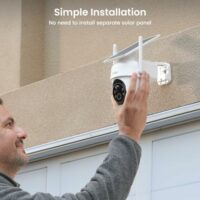 AOSU Cámaras de seguridad inalámbricas para exteriores, kit de 2 cámaras, sin suscripción, alimentado por energía solar, sistema de cámaras de seguridad para el hogar con giro e inclinación de 360°,  Electrónica - Image 8
